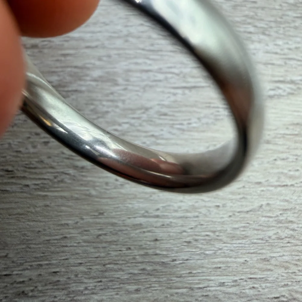 Silver Tone Band Ring‎